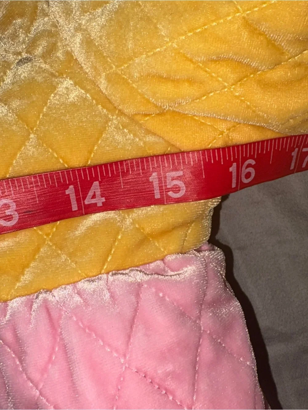 DALKOMHAI Girls Colorblock Quilted Long Coat - Yellow Pink Blue Size XL